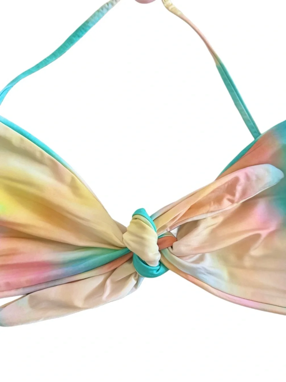 Bond-Eye Australia Pastel Tie Dye Bikini Set S Knot Front Top Cheeky Bottom - Picture 4 of 7